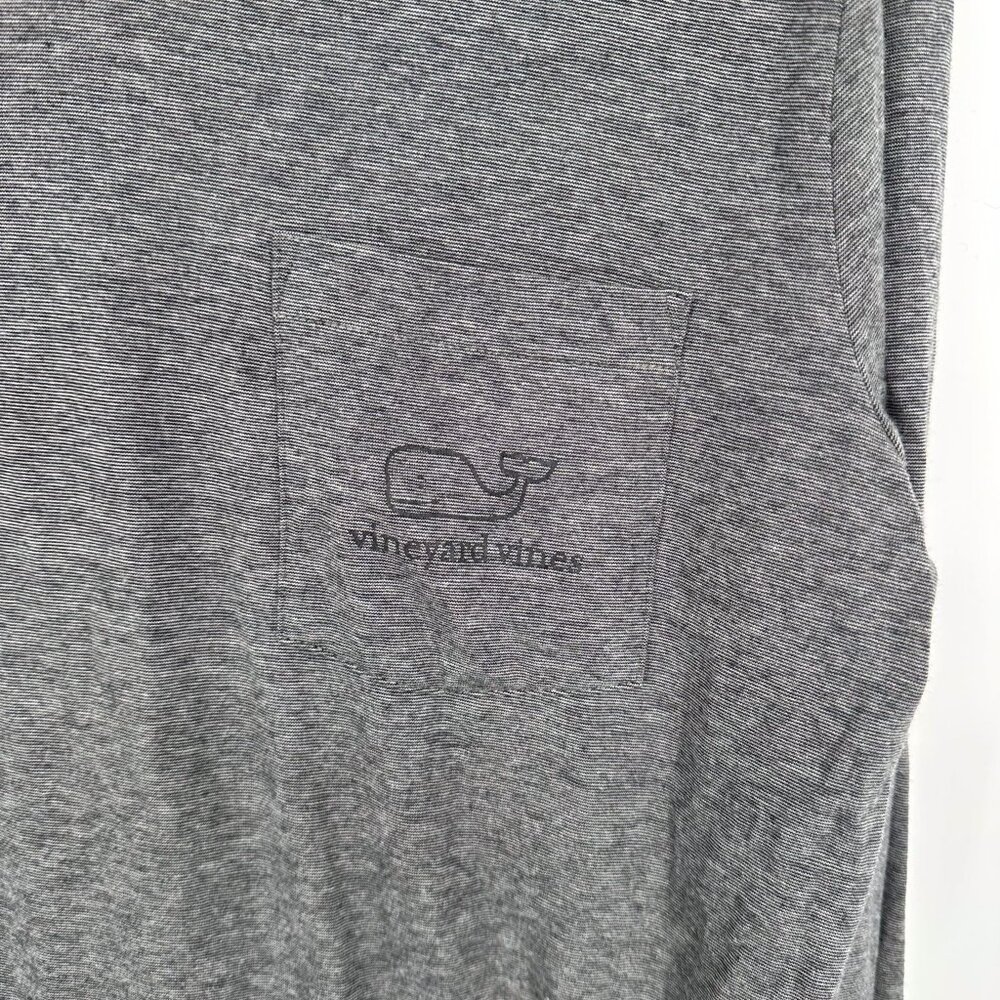 Vineyard Vines Edgartown T-shirt Gray Size Small Hood Stripe - Picture 2 of 6